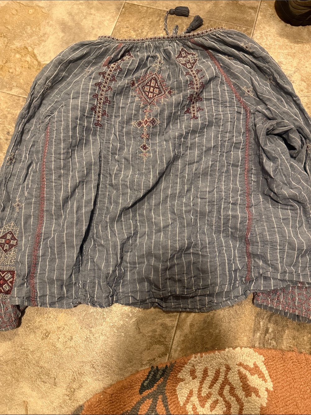 Johnny Was Workshop "Avaline Marrakesh" Peasant Blouse - Picture 6 of 6